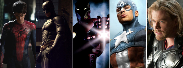 Lançamentos com filmes de super-heróis 