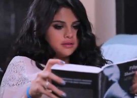 Selena Gomez faz paródia do livro Fifty Shades of Blue