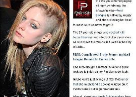 Avril Lavigne raspa lateral do cabelo