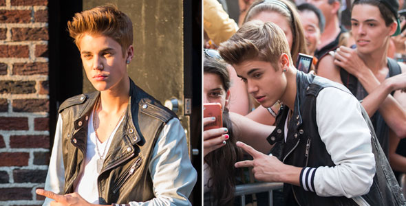 Fãs interditam rua em Nova Iorque para ver Justin Bieber