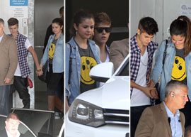 Justin Bieber e Selena Gomez visitam crianças em hospital na Nova Zelândia