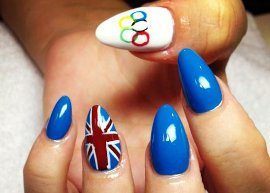 Nail art - Lily Allen entra no clima das Olimpíadas!