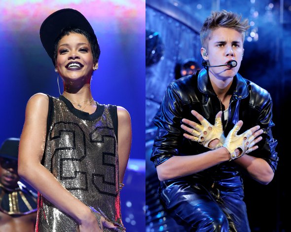 Rihanna e Justin Bieber cantam em desfile da Victoria’s Secret