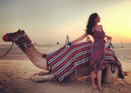 Katy Perry se impressiona com as belezas dos Emirados Árabes