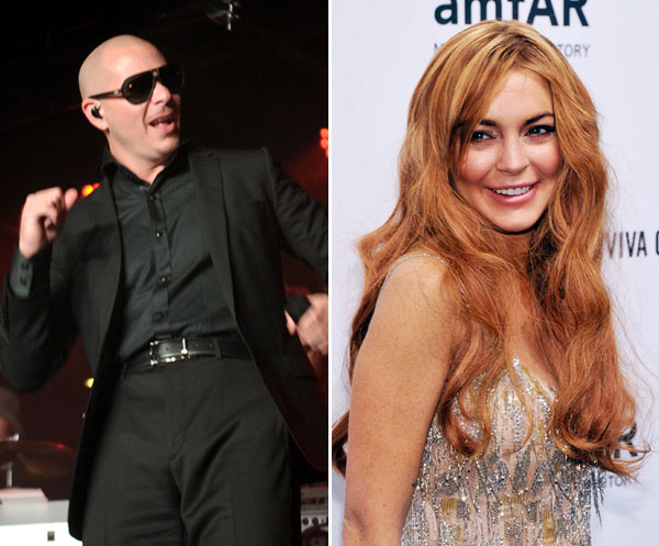 Pitbull vence Lindsay Lohan nos tribunais-materia