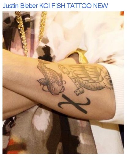 Nova tatuagem de Justin Bieber
