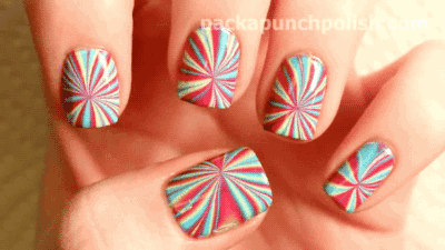 esmalte colorido