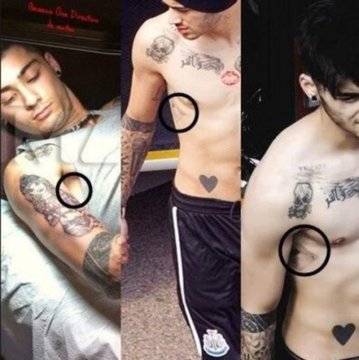 tatuagens de Zayn Malik