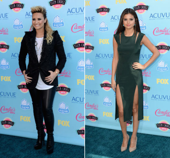 Demi Lovato e Selena Gomez no Teen Choice Awards