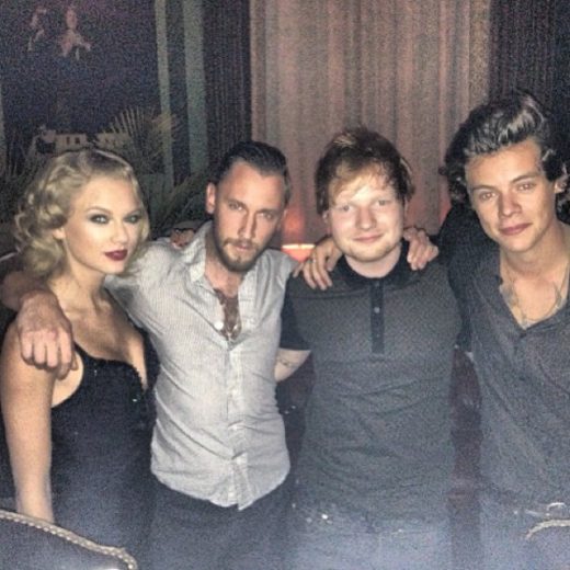Taylor Swift, Ed Sheeran e Harry Styles