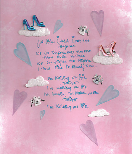 letra de "Walking On Air"