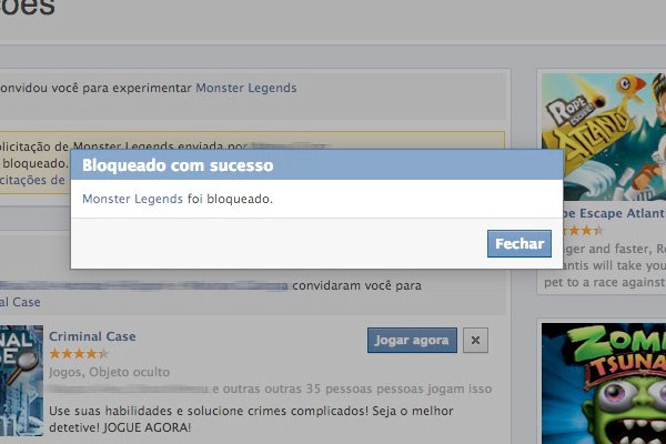 Bloquear Aplicativos Facebook