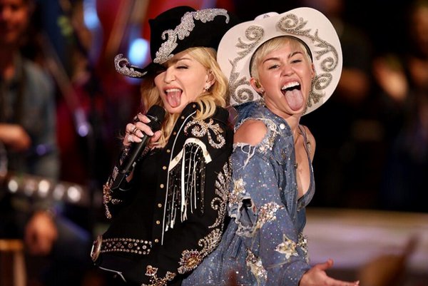 Madonna e Miley Cyrus