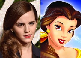 emma watson como bela