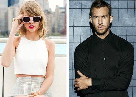Taylor Swift e Calvin Harris curtem show juntos
