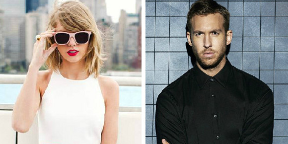 Taylor Swift e Calvin Harris curtem show juntos