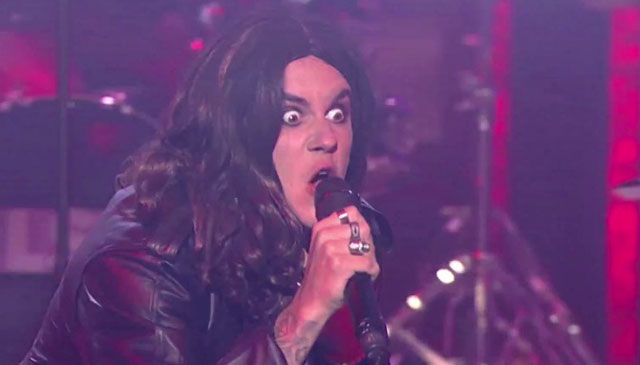 justin bieber imitando ozzy