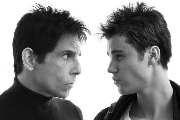 Justin Beiber usa peruca para divulgar "Zoolander 2"