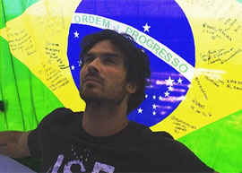 Ian Somerhalder posta foto e declara seu amor pelo Brasil no Instagram