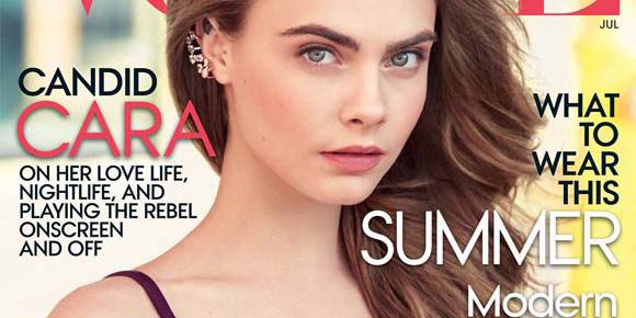 Cara Delevingne na Vogue de Julho 2015