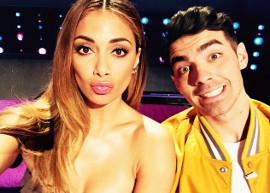 Joe Jonas e Nicole Scherzinger arrasam dançando sobre patins em programa de TV