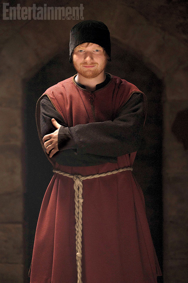 Veja Ed Sheeran com roupas medievais na série "The Bastard Executioner"