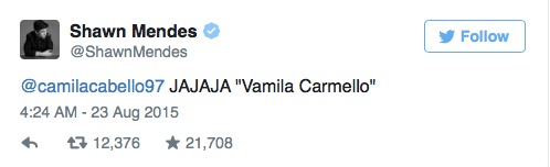 Shawn Mendes e Camila Cabello estão flertando no Twitter