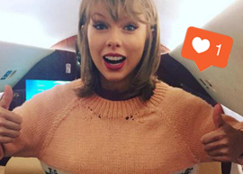 Taylor Swift se torna a pessoa com mais seguidores no Instagram