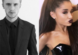 Tom Felton diz que gostaria de participar do próximo clipe de Ariana Grande