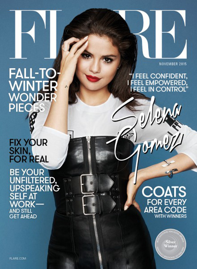 "Sou poderosa e me sinto no controle", diz Selena Gomez em entrevista para a revista Flare