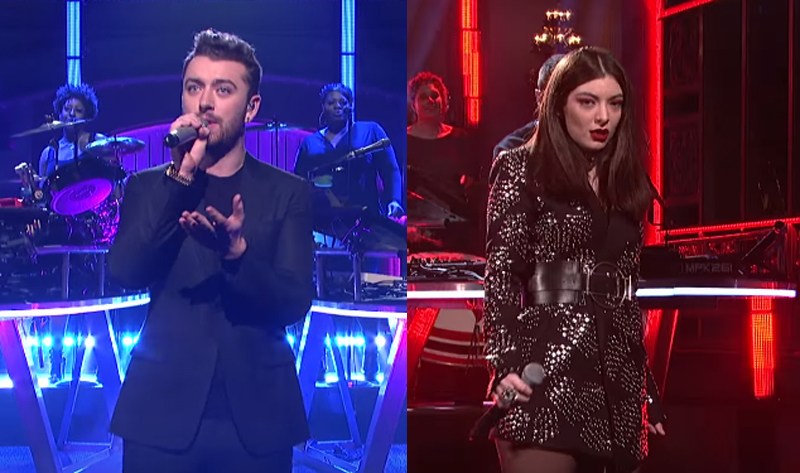 Lorde e Sam Smith se apresentam no Saturday Night Live