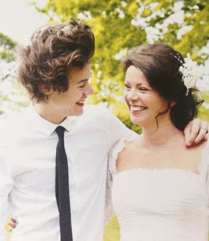 Harry Styles e mãe Anne Cox