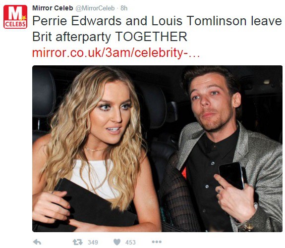 daily mirror perrie edwards louis tomlinson