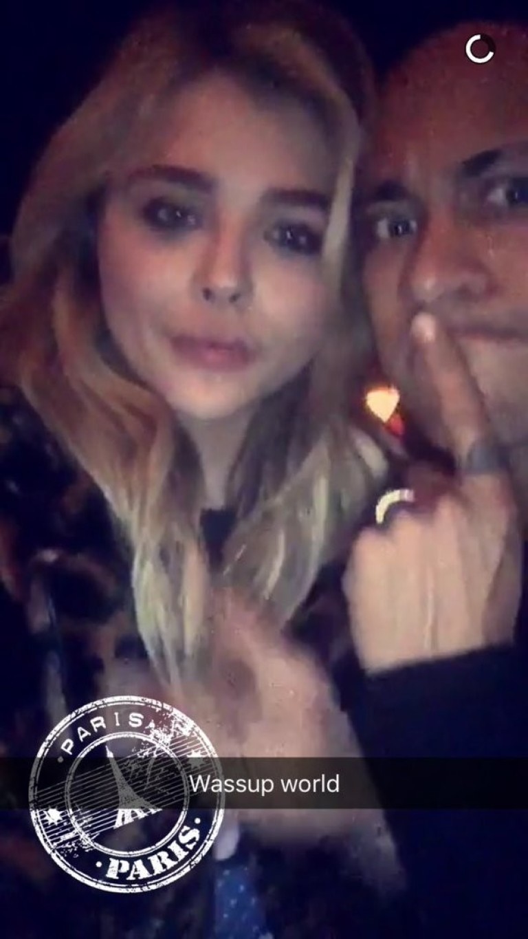 neymar e atriz Chloë Grace Moretz