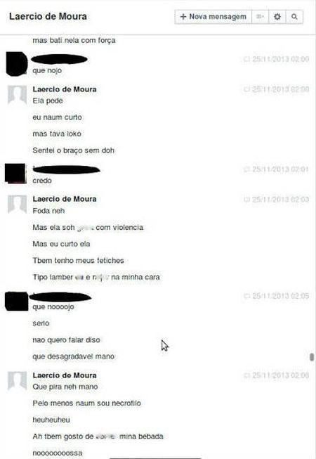 conversa de laércio ex-bbb com menor de idade