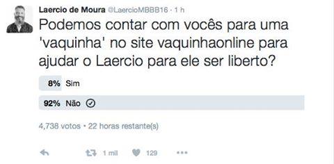 vaquinha para ajudar ex-bbb laércio