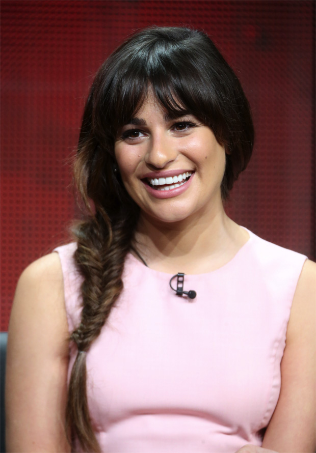 Lea Michele com trança no cabelo