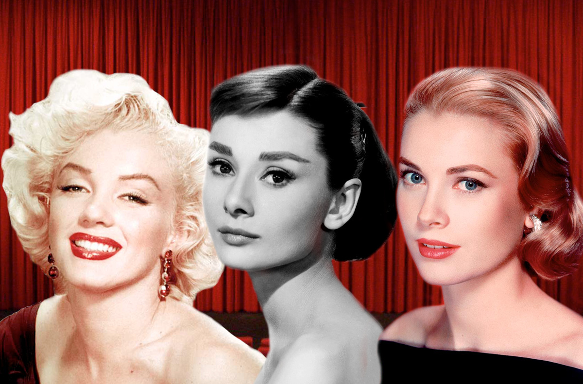Marilyn Monroe, Grace Kelly e Audrey Hepburn