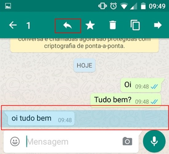 Como responder uma conversa específica na conversa em grupo do Whatsapp