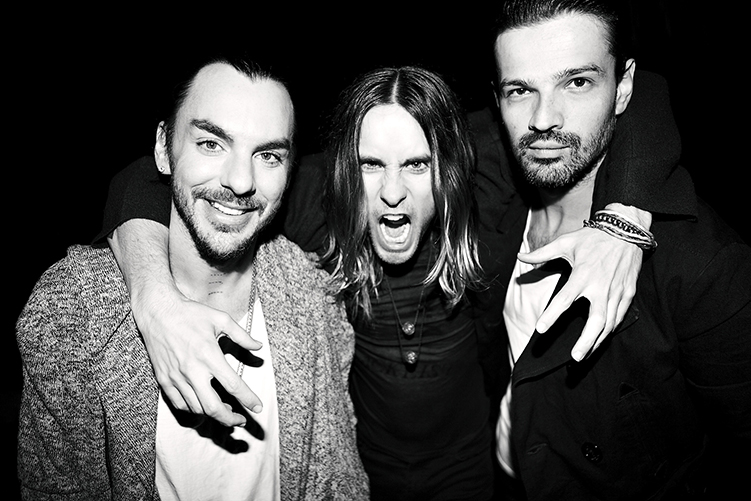 Jared Leto e a banda 30 seconds to mars