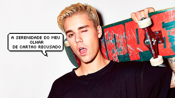 Justin Bieber com cartão recusado