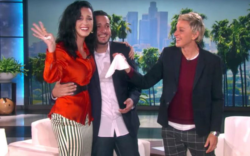 Katy Perry no programa da Ellen Degeneres