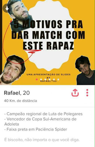 rafael perfil tinder