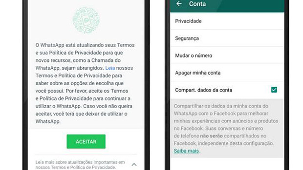 novo termo de privacidade whatsapp