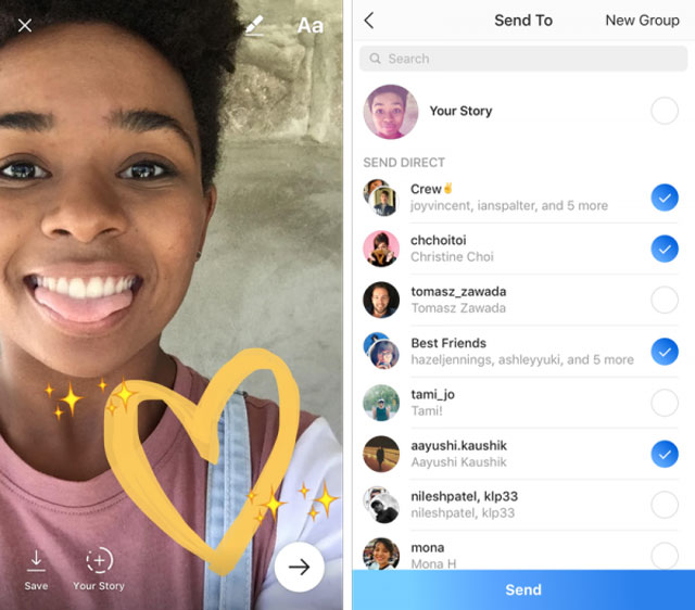 mensagem direta no instagram