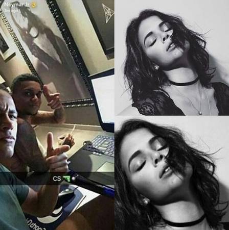 bruna marquezine em quadro de neymar