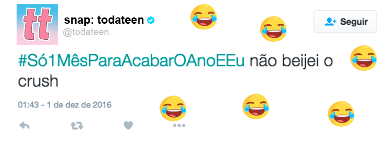 #SóUmMesParaAcabarOAnoEEu