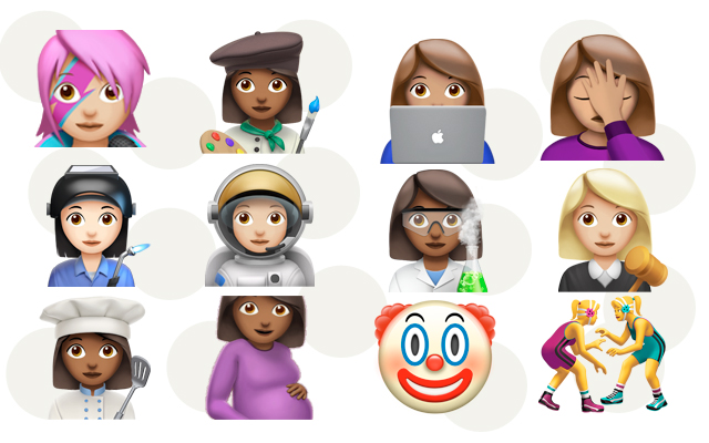 emojis novos de mulheres apple