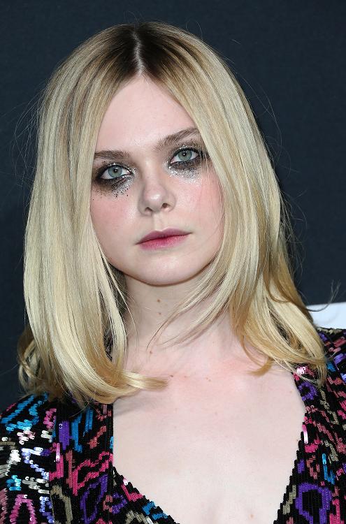 make de verão elle fanning glitter