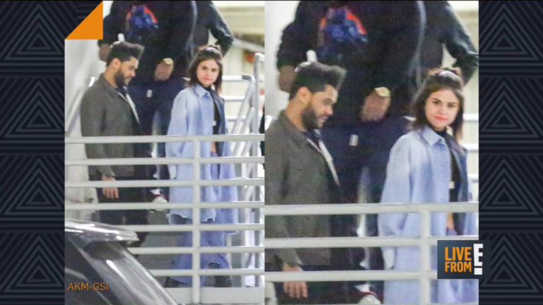 selena de mãos dadas com the weeknd